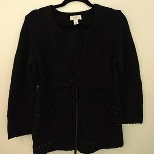 Black cardigan